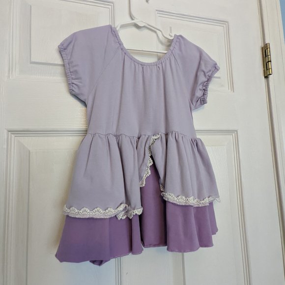 Adorable Essentials Sophia the First Inspired Top in Purple Size 6T - Picture 3 of 4